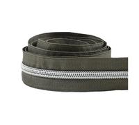 Ruban À Fermeture Éclair for Sac Coudre, 1 Pièce, 5M, 5#, Fermetures Glissière En Nylon, Rouleau De Plastique Au Mètre, Kit Réparation Vêtements, Accessoires Couture Faire Soi-même(ZA419-70-Silver)