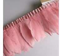 Ruban à Franges en Plumes d'oie de 10 mètres, Accessoires artisanaux, Plumes de Cygne Blanches, Garnitures, Plumes de Carnaval, décoration de Robe