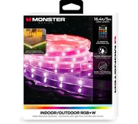 Ruban à LED Monster 5M intérieur extérieur - Multi-Blancs et Multicolore - Éclairage Personnalisé - Adaptateur Secteur, Clips de Montage, Télécommande