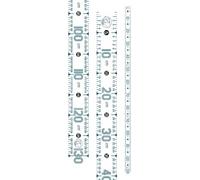 Ruban à mesurer 51 pouces, ruban adhésif essentiel de pêche, outil de mesure Portable pour les pêcheurs, outil de mesure en PVC