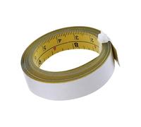 Ruban à mesurer adhésif en acier - Double échelle métrique/impériale - Pour le travail du bois et les projets - Mesure auto-adhésive