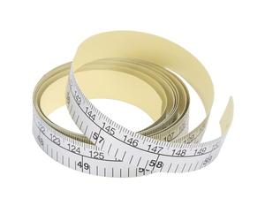 Ruban à mesurer auto-adhésif, 150 cm Imperial & Metric Flexible Sticker souverain Tailor Soft Mesure pour la table de couture artisanat de bricolage de bois de bois