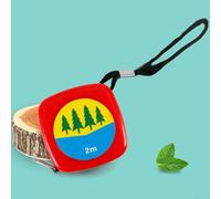 Ruban à mesurer en acier inoxydable de 2 m de diamètre et de circonférence, avec double échelle pour une évaluation précise de la croissance des arbres dans le jardinage et l'aménagement paysager