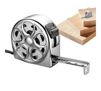 Ruban à mesurer en acier inoxydable - Design creux avec verrouillage rapide | Outil résistant pour construction, jardinage, industrie, bricolage, extérieur, tâches techniques, précision