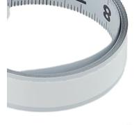 Ruban à mesurer en acier pour scie à onglet - 1 m ou 2 m - Règle métrique avec échelle résistante à l'usure, solide pour bancs de travail du bois (2 m de gauche à droite)