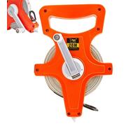 Ruban à mesurer en fibre de verre - Règle de bobine longue de 50 pieds, outils extérieurs double face | Ruban à mesurer à cadre ouvert pour la cour de piste, guide métrique en acier PVC pour de