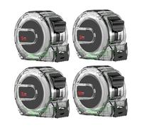 Ruban à mesurer fluorescent de haute précision, échelle de précision double face, 500 x 1,9 cm, ruban à mesurer rétractable, règle portable, calibrage du zéro réel, pour la construction