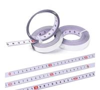Ruban à mesurer métrique autocollant en acier de 1 à 5 m avec échelle transparente pour tables de travail du bois, scies, tables de routeur et atelier, mesures précises (3 de gauche à droite)