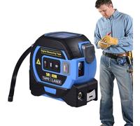 Ruban à mesurer portable, ruban à verrouillage automatique avec lecture numérique instantanée - Ruban à mesurer infrarouge multifonction | Outil de mesure autobloquant, conception portable pour le vol