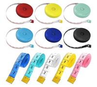 Ruban À Mesurer Rétractable 6 Pièces Et Ruban À Mesurer Flexible 5 Pièces, Ruban À Mesurer pour Tailleur, Ruban À Mesurer en Tissu, Ruban À Mesurer pour Le Corps, Outils De Mesure