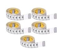 Ruban à mesurer souple et flexible avec graduations transparentes jaune ruban à mesurer double face en pouces pour la couture, l'artisanat, la forme physique et la mesure du