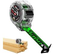 Ruban à mesurer transparent | -Sided Carpenter Tapes with Clears Case, Fluorescent High Visibility Anti-Fall Measurings Tool, Precision DIY And Construction For Woodworking, Home, Workshop