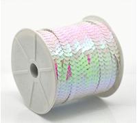 Ruban à paillettes de 5 m - 6 mm - Holo ou AB (0,51 € par mètre) (blanc nacré)
