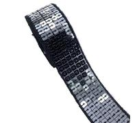 ruban à paillettes, Garniture à paillettes multicolore de 25mm largeur, 2 5 mètres, for robe, accessoires mariage(15,5 yards)