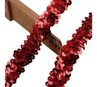 ruban à paillettes, Ruban Galon Paillettes Multicolore 20mm x 1yd Élasticité(13)