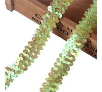 ruban à paillettes, Ruban Galon Paillettes Multicolore 20mm x 1yd Élasticité(14)