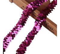 ruban à paillettes, Ruban Galon Paillettes Multicolore 20mm x 1yd Élasticité(18)