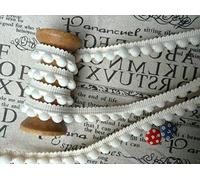 Ruban à pompons au mètre 10 mm x 1 m 26 couleurs (par mètre)