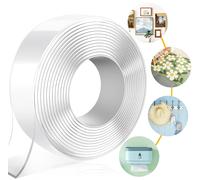 Ruban Adhésif 3m X 3cm X 2mm Double Face Extra Fort Accroche Tableau Sans Percer Puissant Transparent Multifonctionnel Réutilisable Lavable Pour Les Tapis Et Les Voitures