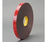 Ruban adhésif 3MTM VHBTM 4919F, noir, 2,5 cm x 72 m, 25 mil, 9 par boîte.