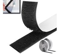 Ruban adhésif 8M, ruban adhésif extra-fort, bandes adhésives, Velcro, convient à tous types de cadres, largeur 20 mm, noir