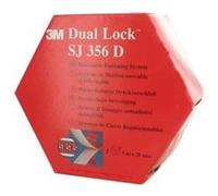 3M SJ 356D Dual Lock Bande auto-agrippante à coller tête de champignon (L x l) 5000 mm x 25 mm translucide 1 paire(s)