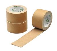 Ruban adhésif adhésif en papier kraft YUIP 3 PCS Ruban papier d'emballage Eco Masking Tape for Picture Framing peindre moulures interrupteurs douille adhésif 20mm*50m
