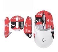 Ruban adhésif antidérapant absorbant la transpiration pour souris de jeu Logitech G309, demi-rouge