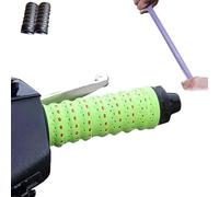 Ruban Adhésif Antidérapant En Silicone Souple Pour Guidon Moto, Poignées Moto Enveloppantes 1,1 M Tout-terrain Avec Trous D'aération Et Absorption Des Chocs Pour Vélo, Canne À Pêche(vert,2pcs)