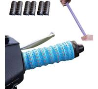 Ruban Adhésif Antidérapant En Silicone Souple Pour Guidon Moto, Poignées Moto Enveloppantes 1,1 M Tout-terrain Avec Trous D'aération Et Absorption Des Chocs Pour Vélo, Canne À Pêche(Blue,6pcs)