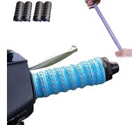 Ruban Adhésif Antidérapant En Silicone Souple Pour Guidon Moto, Poignées Moto Enveloppantes 1,1 M Tout-terrain Avec Trous D'aération Et Absorption Des Chocs Pour Vélo, Canne À Pêche(Blue,4pcs)