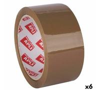 Ruban adhésif Apli brun 48 mm x 66 m (6 pièces)