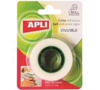 APLI 11168 Ruban adhésif invisible 19 mm x 33 m