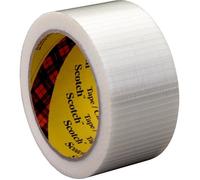 3M Scotch Ruban adhésif à filament 89595050 – Transparent – 50 m x 50 mm – 1 pièce