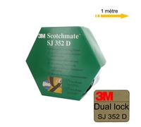 Ruban adhésif caoutchouc 3M Dual Lock SJ352D 1mètre