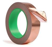 Ruban adhésif conducteur en feuille de cuivre, for guitare et blindage EMI, épaisseur 0,06 mm, longueur 25 m, largeur 3-10, pas 10(6mm)