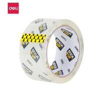 Ruban adhésif d’emballage Deli, transparent cristal 48 mm x 50 m, faible bruit, lot de 6