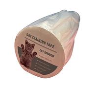 Ruban adhésif de dressage invisible pour chats - Dissuasif contre les rayures - Autocollant de protection pour canapé - Rouleau de ruban d'entraînement pour canapé, moquette en cuir - Anti-rayures