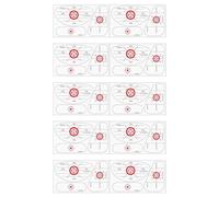 Ruban adhésif de golf - 17 x 12 cm pour regripper les clubs de golf | Bandes professionnelles, 10 feuilles de décalcomanies d'alignement oscillant, aide à la formation du conducteur pour femmes, homme