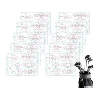 Ruban Adhésif de Golf pour Clubs | 10 Feuilles De Décalcomanies D alignement Pour Le Swing | Aide à l'Entraînement de Golf de Précision,Pour Femmes Adolescents Athlètes Sports D intérieur Et D extérie