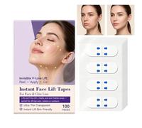 Ruban Adhésif De Lifting Visage Invisible 100 Pièces Patchs Réutilisables à | Bande De Lifting Pour Visage Pour Le Menton La Bouche Le Front Les Yeux Les Lèvres Beauté