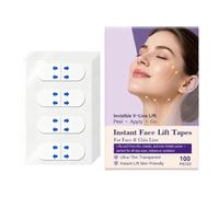 Ruban Adhésif De Lifting Visage Invisible 100 Pièces Réutilisables Patchs | Bande de Lifting du Visage Pour Le Menton La Bouche Le Front Les Yeux Les Lèvres Beauté