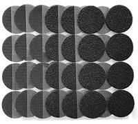 Ruban adhésif de montage robuste, points de boucle de crochet de force industrielle, double face, support de préhension pour tapis, pièces de fixation murale, noir (24pairs/5cm Diameter)