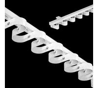 Ruban adhésif de plafond de 3,3 m avec système de traverse inclus pour séparateur de pièce, tige blanche ain (2,8 m)