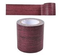 Ruban adhésif de réparation, largeur 57 mm, 4,57 m, ruban adhésif imitation bois, ruban adhésif de réparation effet bois, bordure de papier peint en grain de bois pour réparation de rayures (E)