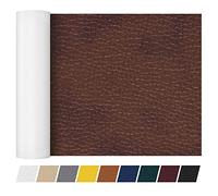 Ruban adhésif de réparation pour cuir de meubles, 40,6 x 140,7 cm, ruban adhésif solide pour canapés, sièges de voiture, armoires, sacs, patchs anti-rayures pour fixation de premiers secours, marron