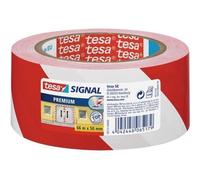 Tesa Sécuriser Ruban adhésif de signalisation PVC Rouge/Blanc 66m x 50mm 58131-00000-00
