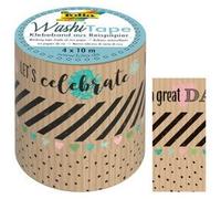 Ruban adhésif déco WashiTape Papier kraft I, kit de 4