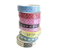 Ruban adhésif décoratif à pois en forme d'étoile pour scrapbooking