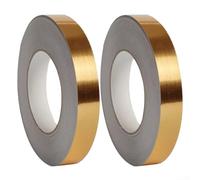 Ruban adhésif décoratif pour décoration murale et maison - Doré, argenté et noir - 0,8 cm - 50 m - Doré